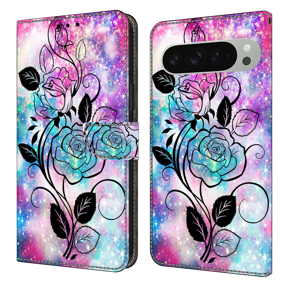 Pattern Printing PU Leather Wallet Case - For Google Pixel 10 Pro XL