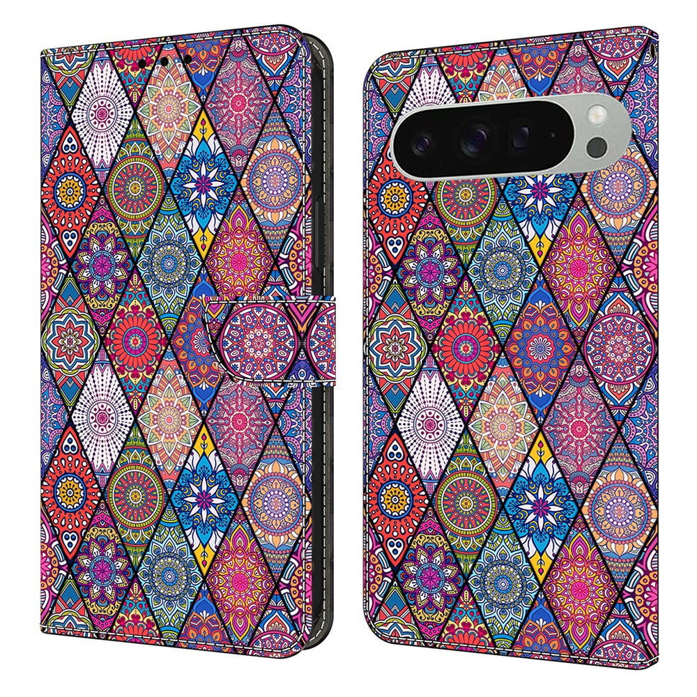 Pattern Printing PU Leather Wallet Case - For Google Pixel 10 Pro XL