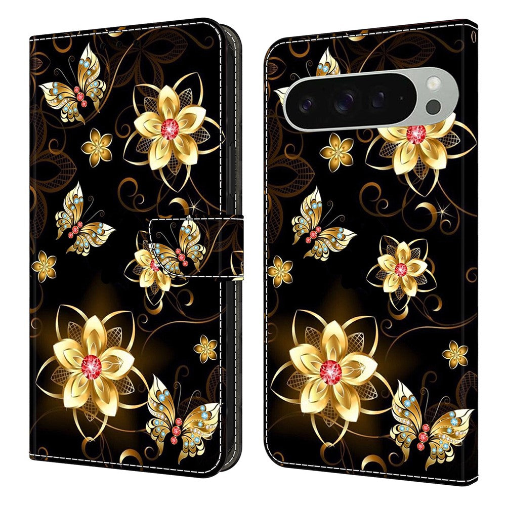 Pattern Printing PU Leather Wallet Case - For Google Pixel 10 Pro XL