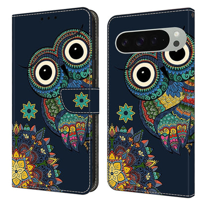 Pattern Printing PU Leather Wallet Case - For Google Pixel 10 Pro XL