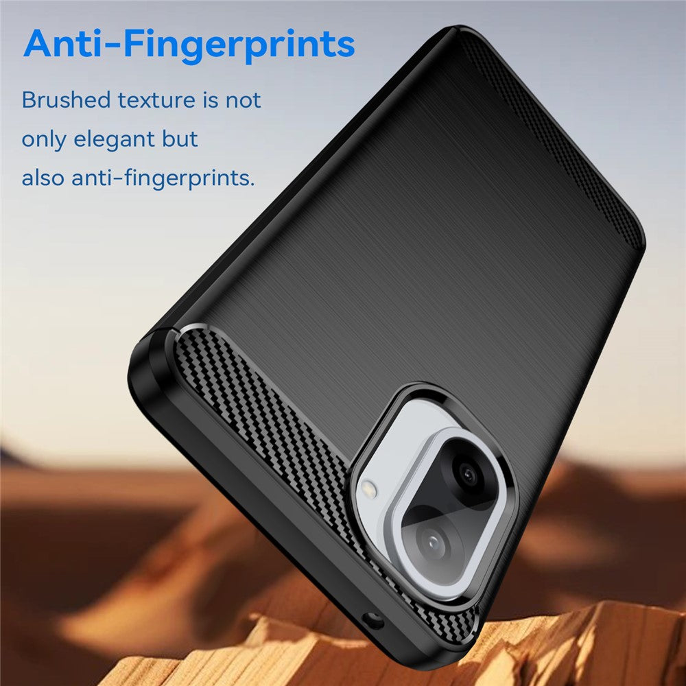 Carbon Fiber Texture Brushed Case - For OnePlus Nord CE5 / Ace 5 Racing