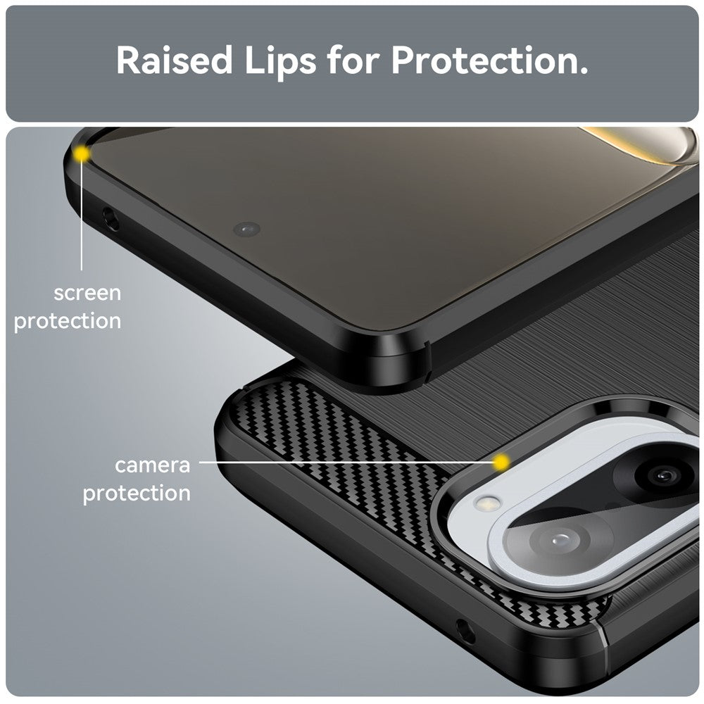 Carbon Fiber Texture Brushed Case - For OnePlus Nord CE5 / Ace 5 Racing