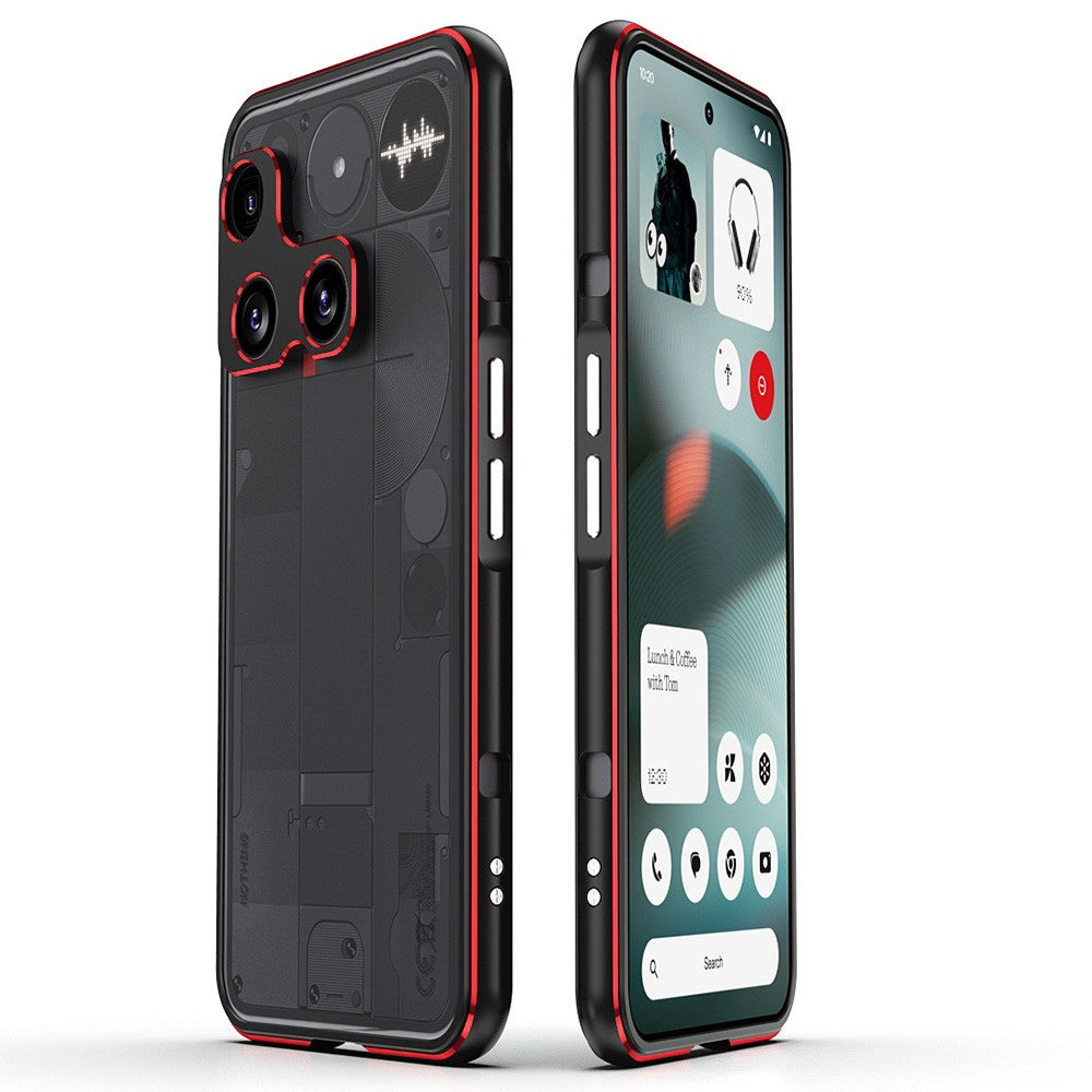 Metal Frame Bumper Case with Camera Lens Guard - For Nothing Phone (3)