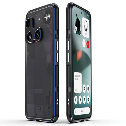 Metal Frame Bumper Case with Camera Lens Guard - For Nothing Phone (3)