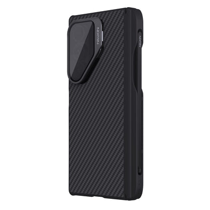 Nillkin CarboProp Magnetic Case Clear Black Lens Lid Aramid Fiber Phone Cover with Stylus Pen - For Samsung Galaxy Z Fold7