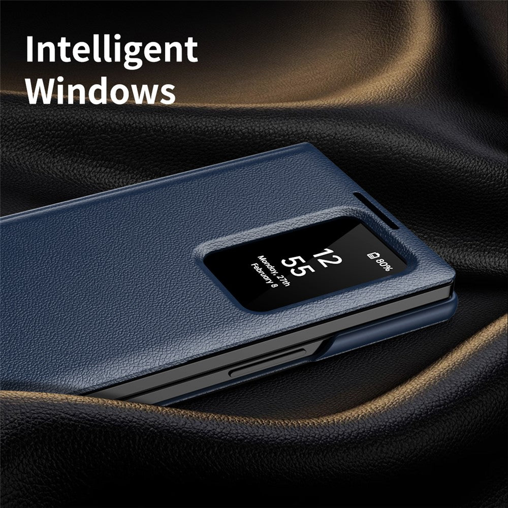 View Window PU Leather Wallet Case - For Samsung Galaxy Z Fold7