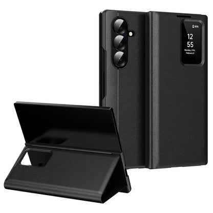 View Window PU Leather Wallet Case - For Samsung Galaxy Z Fold7