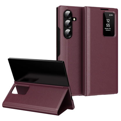 View Window PU Leather Wallet Case - For Samsung Galaxy Z Fold7