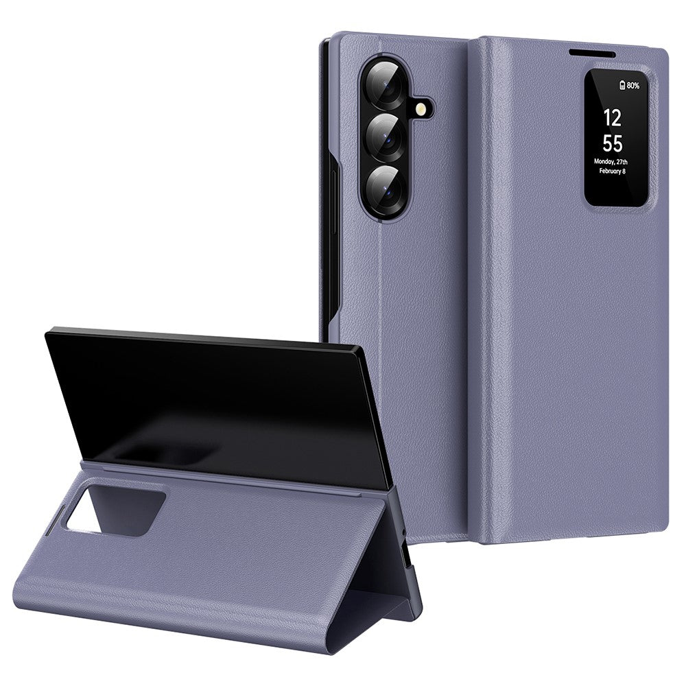 View Window PU Leather Wallet Case - For Samsung Galaxy Z Fold7