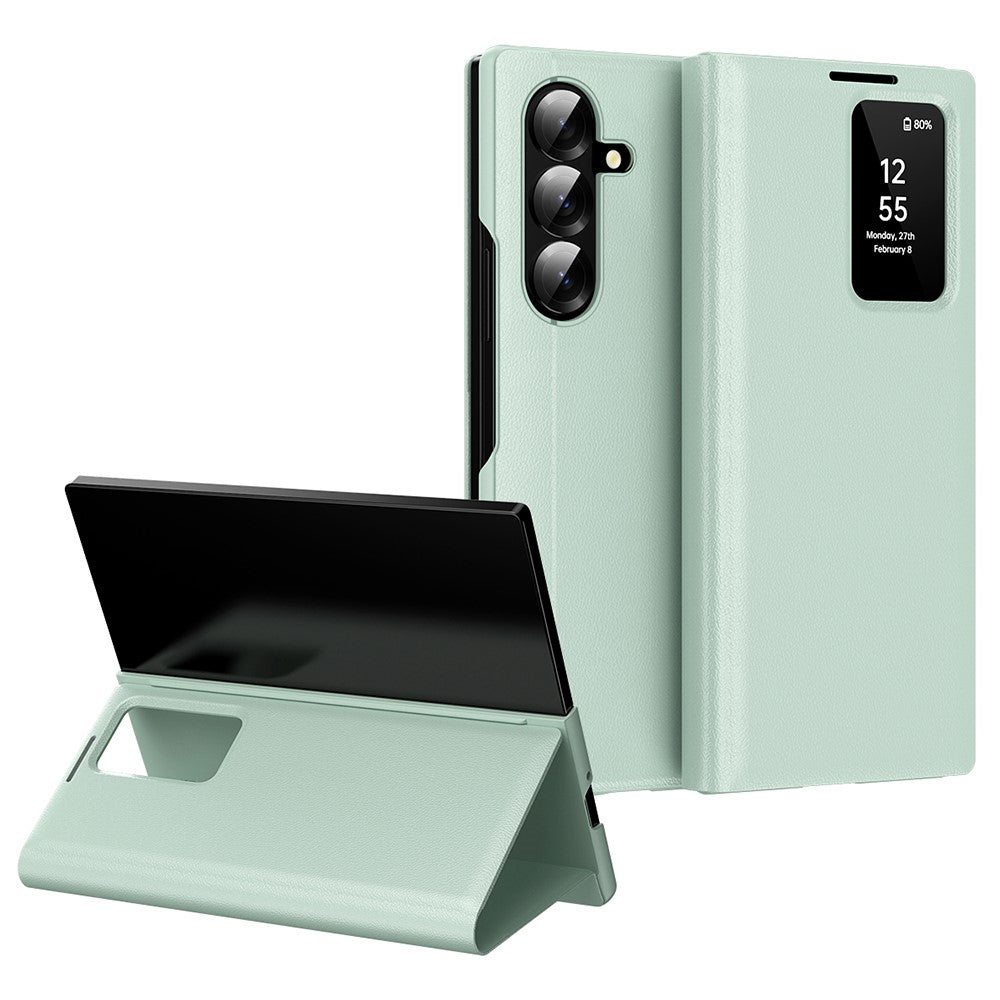 View Window PU Leather Wallet Case - For Samsung Galaxy Z Fold7