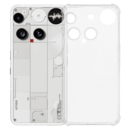 Reinforced Four Corner Anti-Drop Clear Case TPU Phone Cover - For Nothing Phone (3)