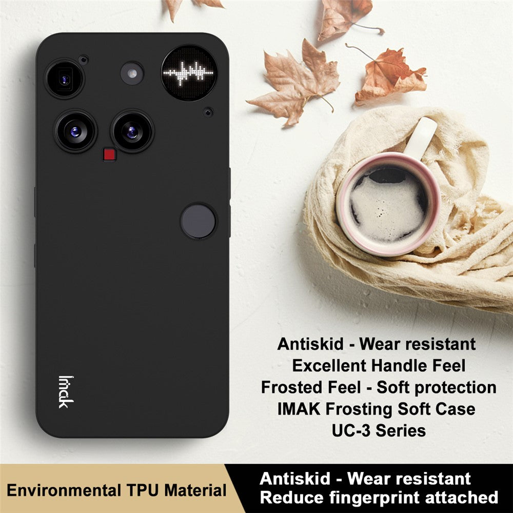 IMAK UC-3 Series Matte Soft TPU Black Case -  For Nothing Phone (3)
