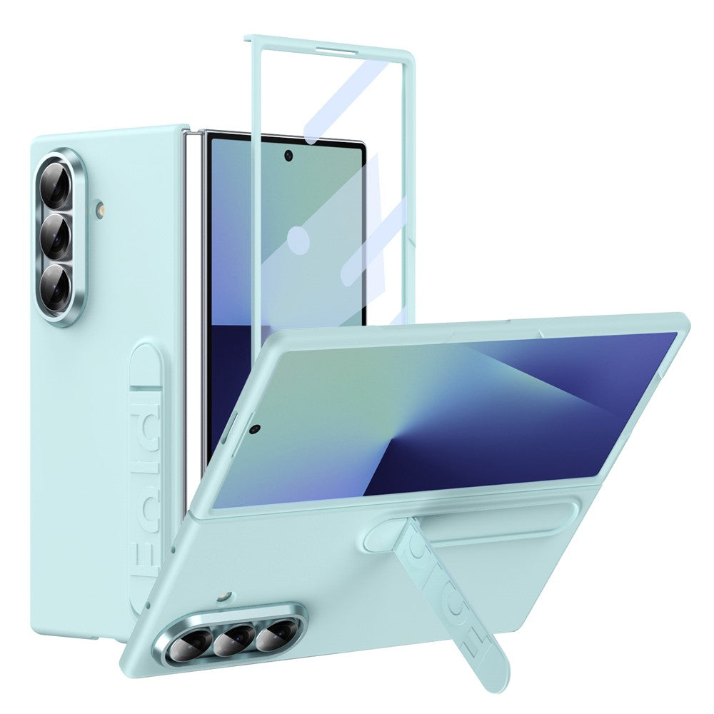 Kickstand PC Cover with Tempered Glass Case - For Samsung Galaxy Z Fold7