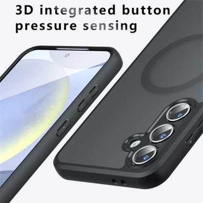 TPU + PC MagSafe Matte Black Phone Case - For Samsung Galaxy S25