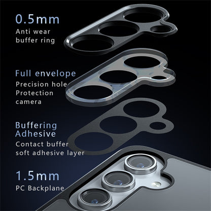 TPU + PC MagSafe Matte Black Phone Case - For Samsung Galaxy S25