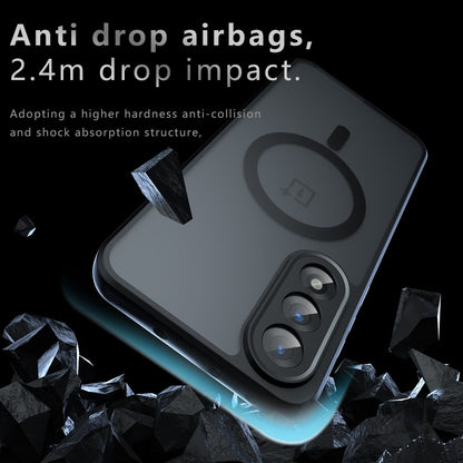 TPU + PC Matte Black Case Compatible with MagSafe - For OnePlus Nord 5 / Ace 5 Ultra
