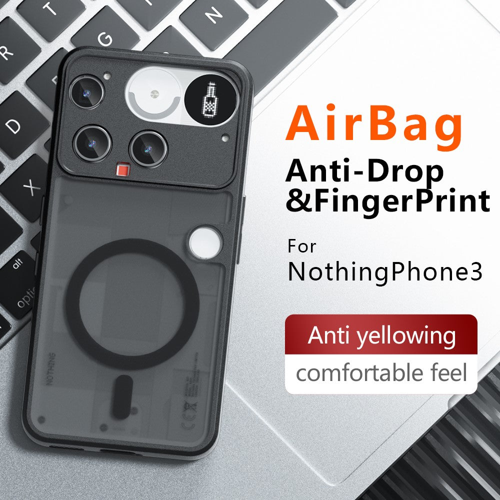 TPU + PC Matte Case Compatible with MagSafe - For Nothing Phone (3)