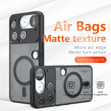 TPU + PC Matte Case Compatible with MagSafe - For Nothing Phone (3)