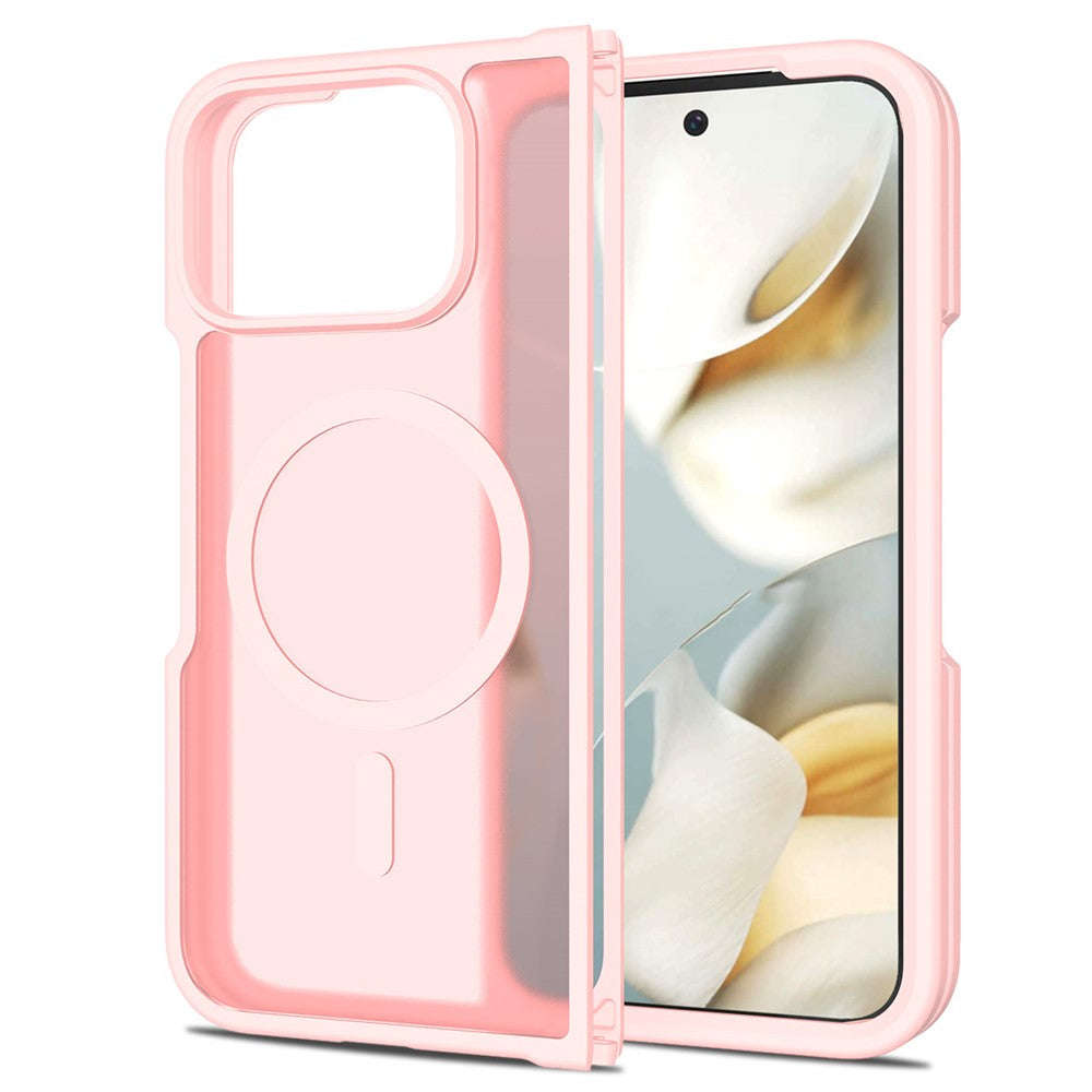 TPU Frame Acrylic Back Case Compatible with MagSafe - For Google Pixel 10 Pro Fold