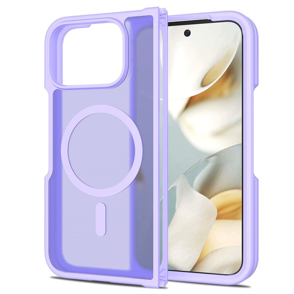 TPU Frame Acrylic Back Case Compatible with MagSafe - For Google Pixel 10 Pro Fold