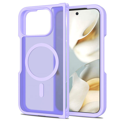 TPU Frame Acrylic Back Case Compatible with MagSafe - For Google Pixel 10 Pro Fold