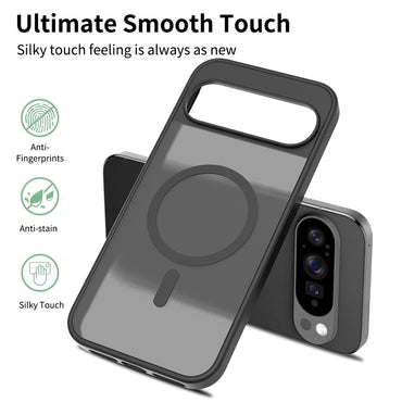 TPU Frame Acrylic Back Case Compatible with MagSafe - For Google Pixel 10 Pro XL