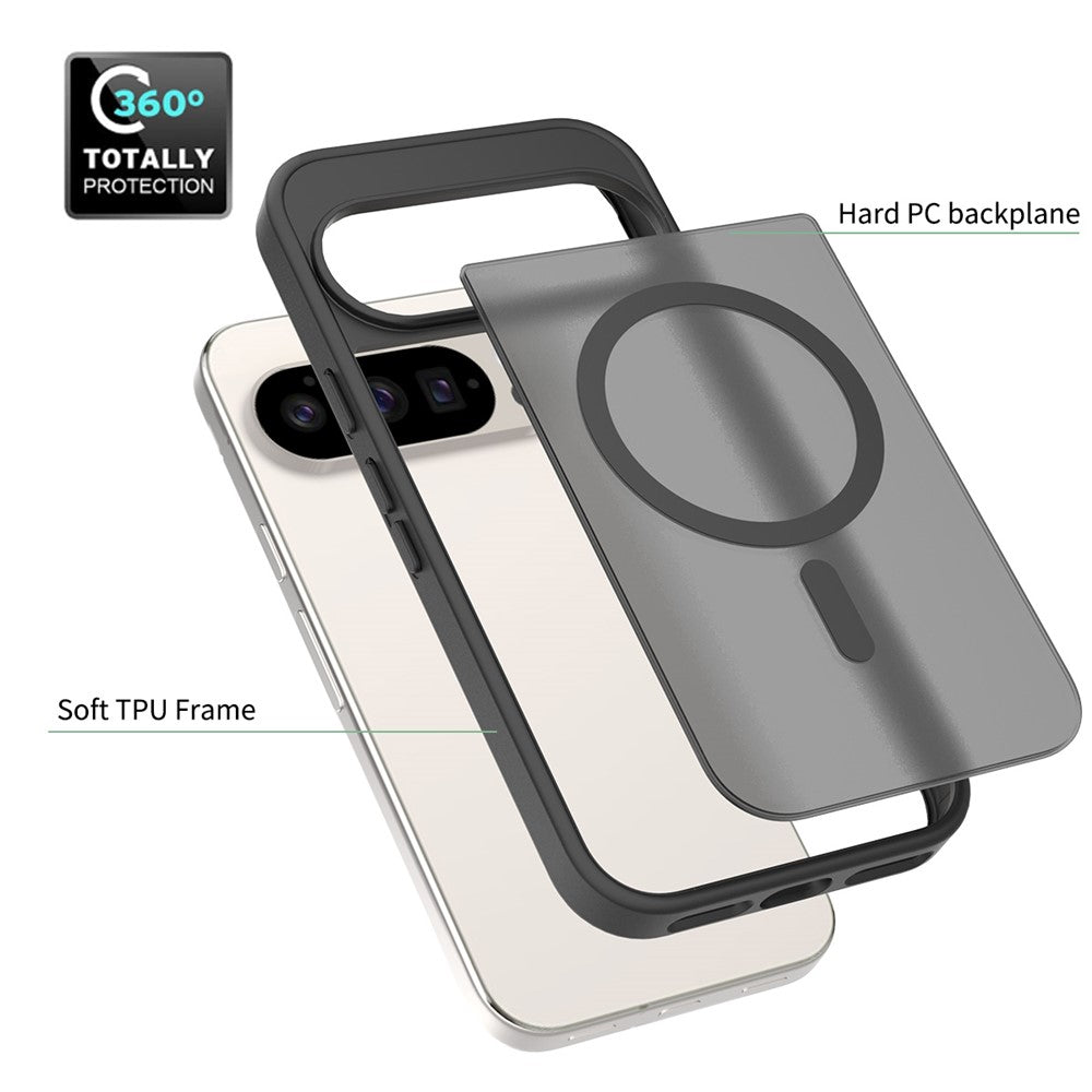 TPU Frame Acrylic Back Case Compatible with MagSafe - For Google Pixel 10 / 10 Pro