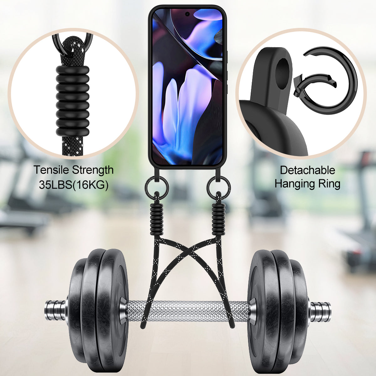 Liquid Silicone Case with Card Slot and Short Strap - For Google Pixel 10 Pro XL