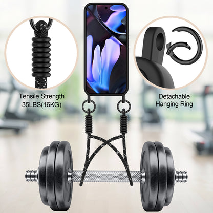 Liquid Silicone Case with Card Slot and Short Strap - For Google Pixel 10 Pro