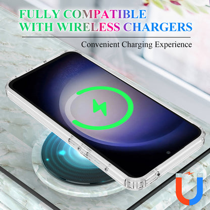 TPU + Acrylic Clear Phone Case Compatible with MagSafe - For Samsung Galaxy S25 FE