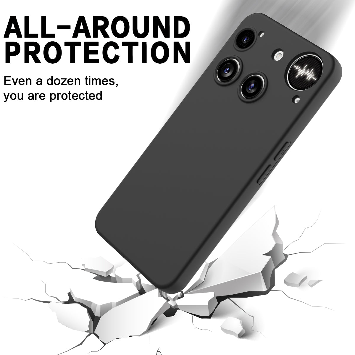 Liquid Silicone Case with Hand Strap - For Nothing Phone (3)