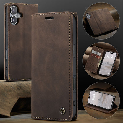 CaseMe 013 Series PU Leather Wallet Case - For iPhone 17