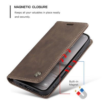 CaseMe 013 Series PU Leather Wallet Case - For iPhone 17