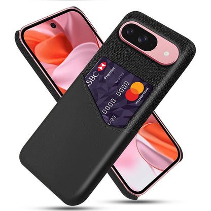 PU Leather Cloth Texture Hard PC Case with Card Slot - For Google Pixel 10 / 10 Pro