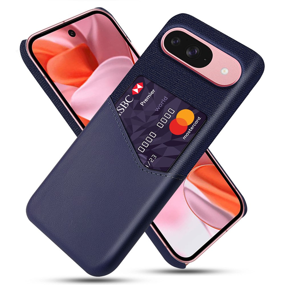 PU Leather Cloth Texture Hard PC Case with Card Slot - For Google Pixel 10 / 10 Pro