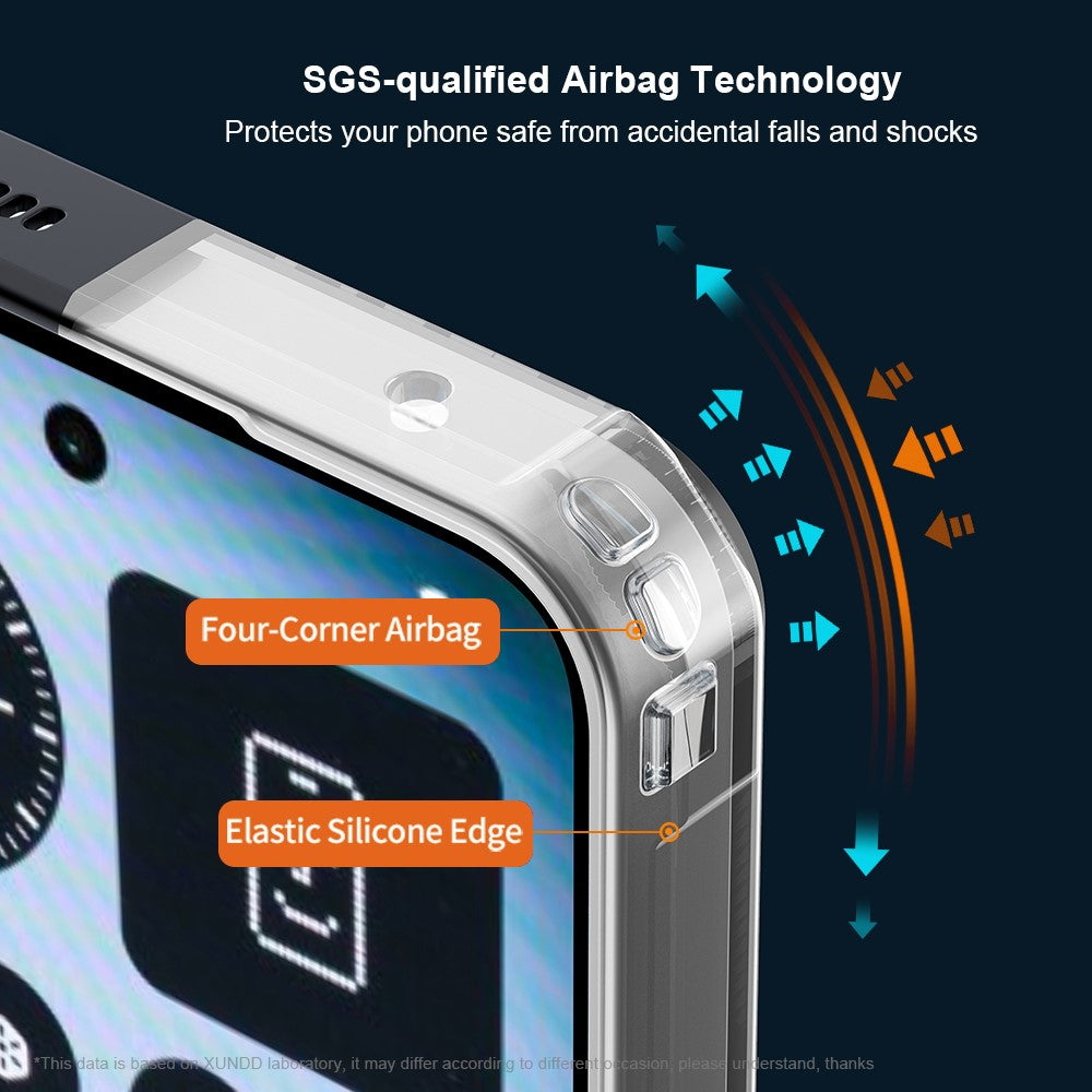 XUNDD TPU + Acrylic Clear Black Case - For Nothing Phone (3)