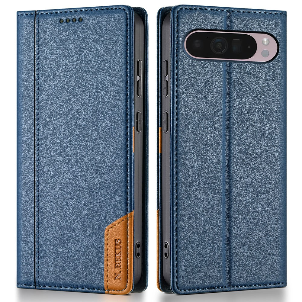 N.BEKUS P3 RFID Blocking PU Leather Wallet Case - For Google Pixel 10 Pro / 10 / 9 Pro / 9
