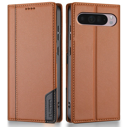 N.BEKUS P3 RFID Blocking PU Leather Wallet Case - For Google Pixel 10 Pro / 10 / 9 Pro / 9
