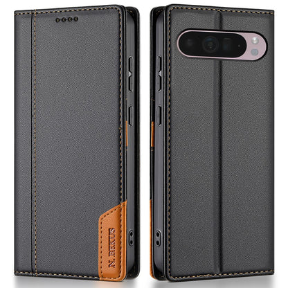 N.BEKUS P3 RFID Blocking PU Leather Wallet Case - For Google Pixel 10 Pro XL / 9 Pro XL