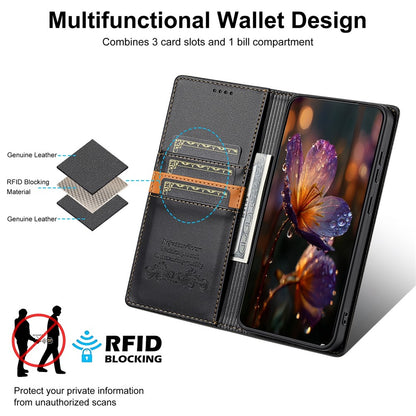 N.BEKUS P3 RFID Blocking PU Leather Wallet Case - For Google Pixel 10 Pro XL / 9 Pro XL