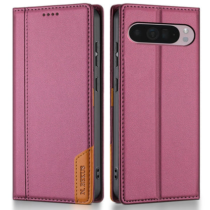 N.BEKUS P3 RFID Blocking PU Leather Wallet Case - For Google Pixel 10 Pro XL / 9 Pro XL