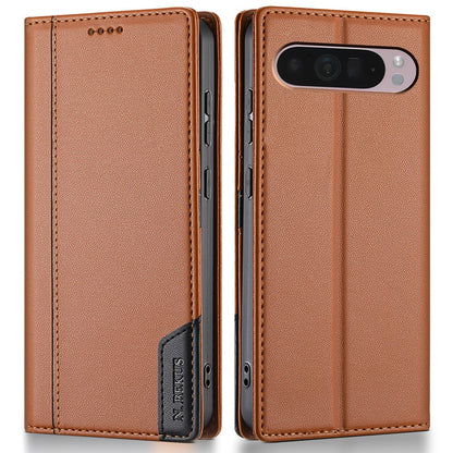 N.BEKUS P3 RFID Blocking PU Leather Wallet Case - For Google Pixel 10 Pro XL / 9 Pro XL