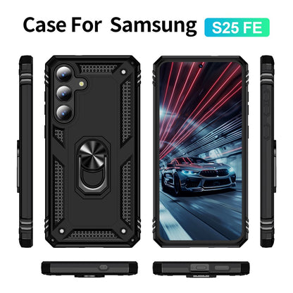 PC + TPU Case Phone Cover with Kickstand - For Samsung Galaxy S25 FE