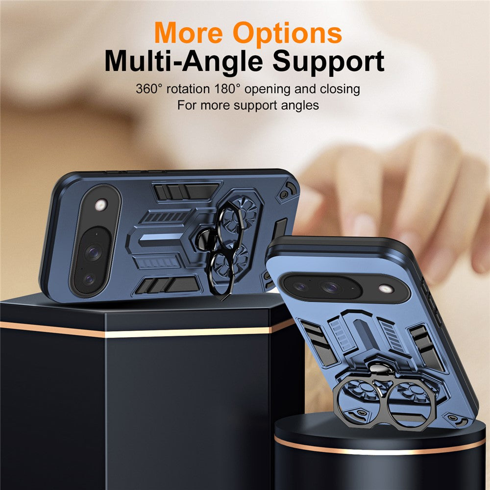 Ring Holder Kickstand PC + TPU Shockproof Case - For Google Pixel 10 Pro / 10