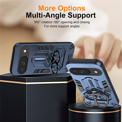 Ring Holder Kickstand PC + TPU Shockproof Case - For Google Pixel 10 Pro / 10