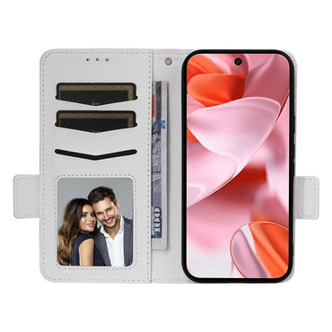 Litchi Texture PU Leather Wallet Case with Wrist Strap - For Google Pixel 10 / 10 Pro