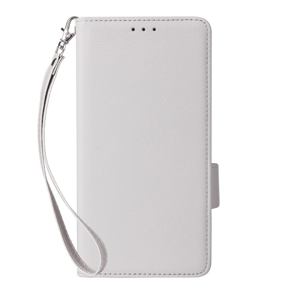 Litchi Texture PU Leather Wallet Case with Wrist Strap - For Google Pixel 10 / 10 Pro
