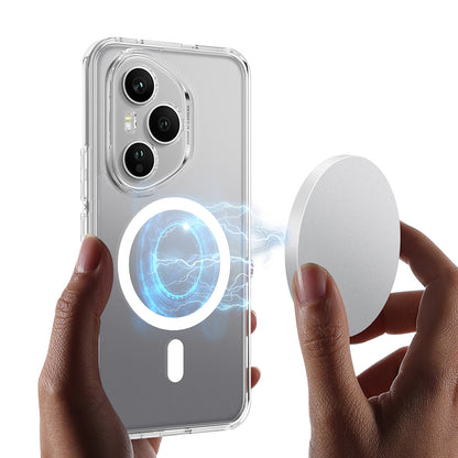 TPU + Acrylic Clear Phone Case Compatible with MagSafe - For Honor 400 Pro (Global)