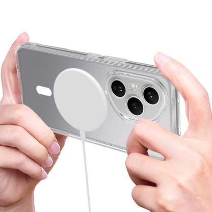 TPU + Acrylic Clear Phone Case Compatible with MagSafe - For Honor 400 Pro (Global)