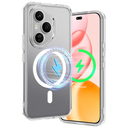 TPU + Acrylic Clear Phone Case Compatible with MagSafe - For Honor 400 Pro (Global)